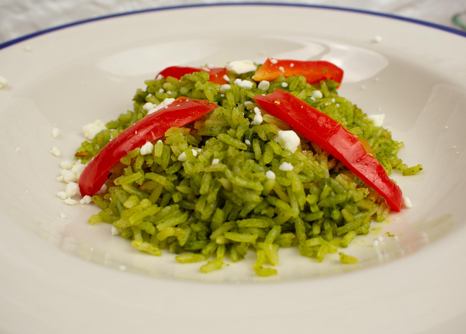Arroz Verde-Hecho con chiles Poblanos. Una alternativa deliciosa para tus platillos Mexicanos!